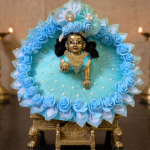 celestial azure rose poshak